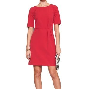 NWT Banana Republic Factory Red Sheath Dress Size 2
